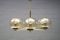 Italian 6-Light Pendant in Smoked Glass, 1960s, Image 2