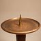 Large Vintage Brutalist Bronze Candlestick, 1960s 7