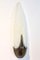 Mid-Century Brass & Craquelé Frosted Glass Wall Lights, Set of 2, Image 10