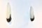 Mid-Century Brass & Craquelé Frosted Glass Wall Lights, Set of 2, Image 8