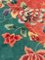 Art Deco Cascade of Flowers on Bright Orange Field and Emerald Green Border, 1930s 7