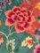 Art Deco Cascade of Flowers on Bright Orange Field and Emerald Green Border, 1930s 6