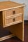 Desk in Bamboo and Wicker with Brass Details attributed to Dal Vera, 1970s 5