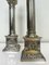 Nickel-Plated Brass Column Table Lamps in the style of Greek, 1970s, Set of 2, Image 4