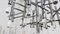Acrylic Glass and Chrome Chandelier by Gaetano Sciolari, 1970s 2
