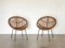 Sessel aus Rattan & Korbgeflecht, 1970er, 2er Set 3