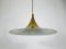 Brass Round Pendant Lamp from Fog & Mørup, 1970s 8