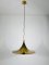 Brass Round Pendant Lamp from Fog & Mørup, 1970s, Image 2