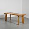 Dining Table and Benches in Larch Wood attributed to Christian Durupt, 1960, Set of 3, Image 8