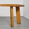 Esstisch und Bänke aus Lärchenholz Christian Durupt zugeschrieben, 1960, 3er Set 7