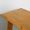 Dining Table and Benches in Larch Wood attributed to Christian Durupt, 1960, Set of 3, Image 6