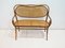 Divano secessionista viennese in legno curvato e vimini di Thonet, Immagine 2