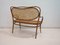 Vienna Secessionist Bentwood and Rattan Settee from Thonet 5