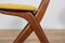 Mid-Century Teak Dining Chairs Scissor by Louis Van Teefelen for Wébé, Netherlands, 1950s, Set of 4 17