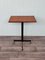 Hoher Vintage Couchtisch mit Teak Tischplatte & Metallgestell mit Rollen, 1960er 8