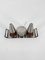 Salt & Pepper Shaker and Mustard Pot from Stelton, Denmark, 1950s, Set of 4, Image 6