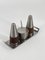 Salt & Pepper Shaker and Mustard Pot from Stelton, Denmark, 1950s, Set of 4, Image 1