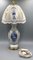 Porcelain Lamp with Vases in Broken Porcelain from Klausenburg, 1980s, Set of 3 4