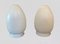 Egg Tischlampen aus mundgeblasenem Glas, 1990, 2er Set 3
