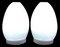 Egg Tischlampen aus mundgeblasenem Glas, 1990, 2er Set 4