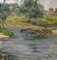 Andrey Ovcharov, Wassermühle, Öl auf Karton, 1955 4