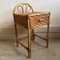 Vintage Bedside Table in Bamboo 1