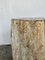 Large Side Table in Off-White Petrified Wood 35