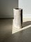 White Petrified Wood Side Table with Black Heart 67