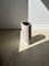White Petrified Wood Side Table with Black Heart 76