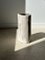 White Petrified Wood Side Table with Black Heart 66