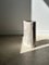 White Petrified Wood Side Table with Black Heart 71