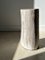 White Petrified Wood Side Table with Black Heart 79