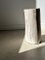 White Petrified Wood Side Table with Black Heart 84