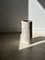 White Petrified Wood Side Table with Black Heart 78