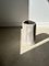 White Petrified Wood Side Table with Black Heart 58