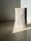 White Petrified Wood Side Table with Black Heart 64