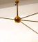 Four-Arm Brass Asymmetrical Chandelier by Silvio Piattelli 17