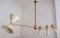 Four-Arm Brass Asymmetrical Chandelier by Silvio Piattelli 4