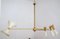 Four-Arm Brass Asymmetrical Chandelier by Silvio Piattelli 9