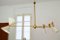 Four-Arm Brass Asymmetrical Chandelier by Silvio Piattelli 7