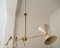 Four-Arm Brass Asymmetrical Chandelier by Silvio Piattelli 13