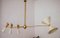 Four-Arm Brass Asymmetrical Chandelier by Silvio Piattelli 20