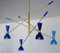 Lustre Quadriennale en Laiton par Silvio Piattelli 15