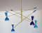 Lustre Quadriennale en Laiton par Silvio Piattelli 19