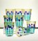 Murano Glass Tumblers in the style of Gio Ponti, Set of 8 12