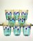 Murano Glass Tumblers in the style of Gio Ponti, Set of 8 20