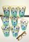 Murano Glass Tumblers in the style of Gio Ponti, Set of 8 6