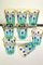 Murano Glass Tumblers in the style of Gio Ponti, Set of 8 16