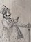 Artista indiano, Ritratto mongolo, Disegno originale su carta, XIX secolo, Immagine 5