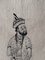 Indian Artist, Mongolian Portrait, Original Drawing on Paper, 19th Century 5